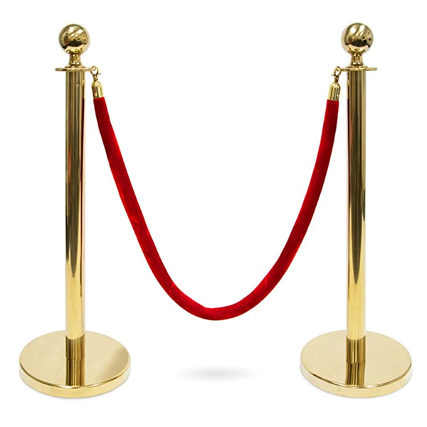 Red Rope Stanchions for rent
