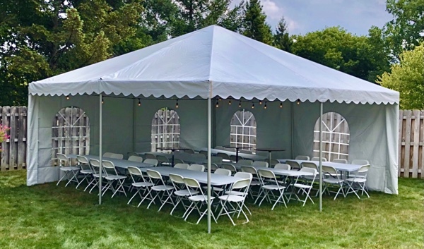 Big white tents for rent